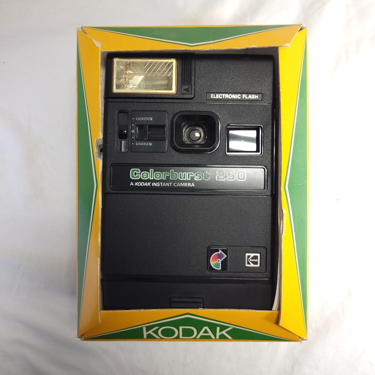 Vintage Kodak Colorburst 250 Electronic Flash Instant Camera with Box  Untested