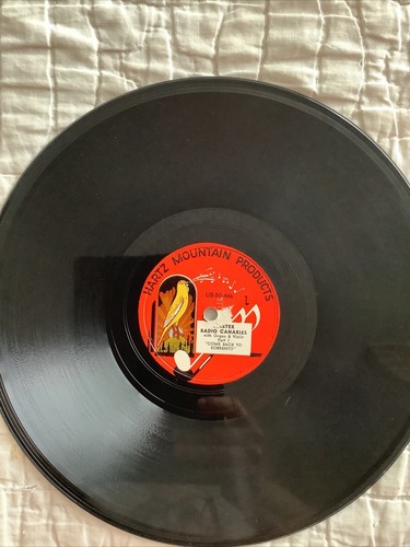 Master Radio Canaries 78rpm Single 10-inch Hartz Records #UB-50-446/7 NO COVER