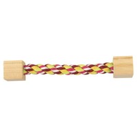 Duvo+ Seilspielzeug FüR Nagetiere 3X3X20 Cm - Spaß Mit HolzblöCken & Baumwolle