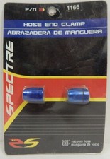 5/32 Blue Anodized Aluminum Vacuum Line Push On Ends Magna Clamp Hose End