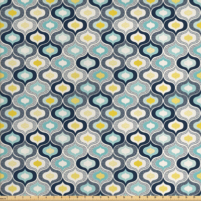 Modern Gewebe als Meterware Morrocan Art Dots Kunst