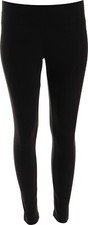 Forina Faux Suede Leggings Black L NEW 244 