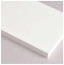 White Marine Board HDPE Polyethylene Plastic Sheet 1/4" x 24" x 54" Textured