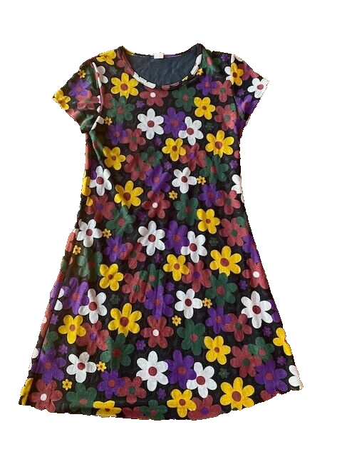 90s Y2K Funky Vintage 976 Clue Floral Dress Size Small