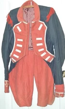 Vintage Colonial style Foreign Military Flock Coat