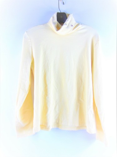 Tommy Hilfiger Yellow Cotton Turtleneck Pullover XL - Picture 1 of 9