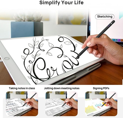 Universal Stylus Pen, Upgraded Pencil Compatible w/iPhone iPad and Other Tablet - 第 4/12 張圖片
