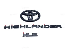 2020-2025 HIGHLANDER XLE GLOSS BLACKOUT EMBLEM OVERLAY KIT PT948-48201-02