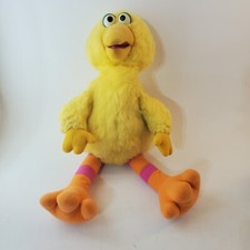 Vintage 1985 Sesame Street Hasbro Softies Big Bird Plush 28 Inch