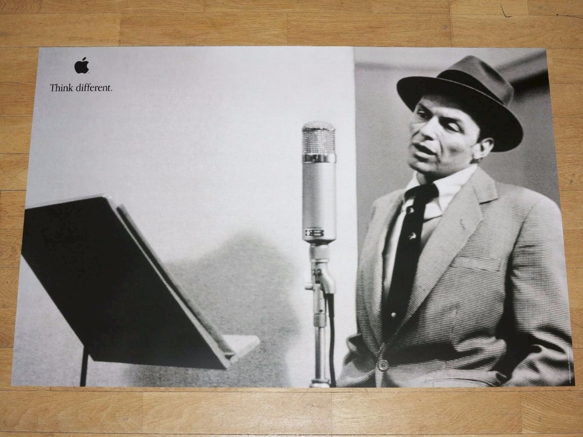 Apple Think Different Poster - Frank Sinatra / 24 x 36 by Apple Think Different Poster - Frank Sinatra / 24 x 36 by