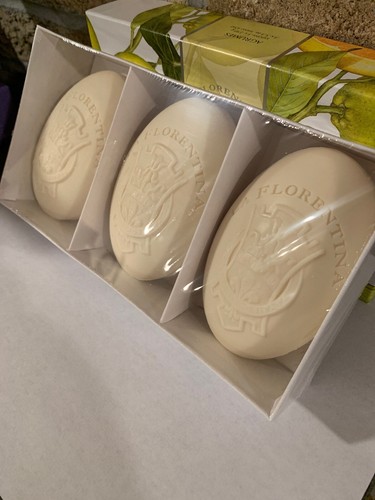 La Florentina CITRUS Bar Soap, MADE in ITALY w/ SHEA BUTTER 5.3 oz X 3 Bars - Picture 2 of 7