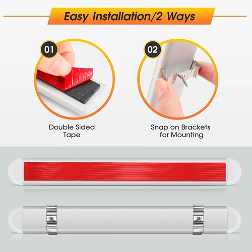 2x 120 LED Interior Light Bar Strip Light Bright White with ON/OFF Switch 12-85V - Bild 3 von 7
