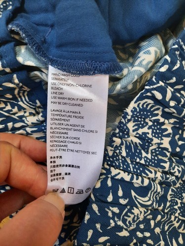 Pantaloni da spiaggia palazzo gamba larga floreale Maeve Anthropologie Anika taglia M spacco laterale usati in ottime condizioni - Foto 9 di 10