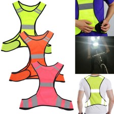 High Visibility Hi Vis Running Vest Reflective Cycling Bib Convenient To Wear