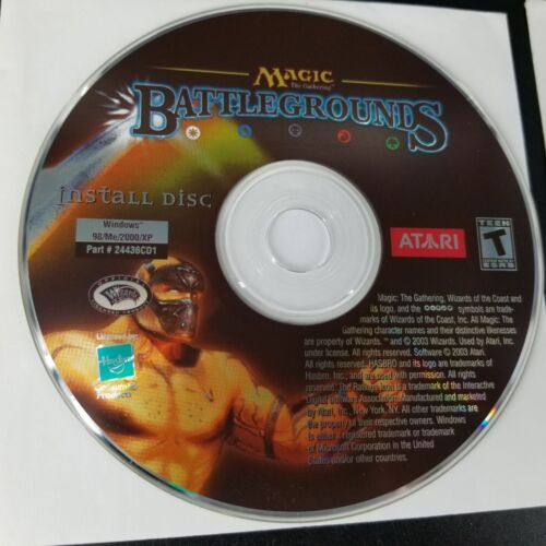 Magic Gathering Battleground Game Install Windows 98 ME 2000 XP PC CD Rom Disc - Picture 2 of 5