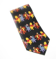 Winnie the Pooh Characters Mens Necktie Pooh Piglet Tigger Eeyore