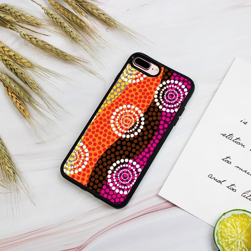 ( For iPhone SE 2 2020 4.7inch ) Back Case Cover AJ12240 Aboriginal Dot - Photo 3 sur 6