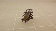 Sterling Silver 925 Abalone Shell Filigree Style Ring 2.1Grams Size 4.5