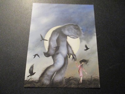 DAN MAY Print MOON WALK 5.5X4.25'' GENTLE CREATURES handbill poster art C