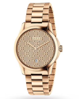 Gucci Men's G-Timeless Rose Gold Stainless Steel Watch - YA126482