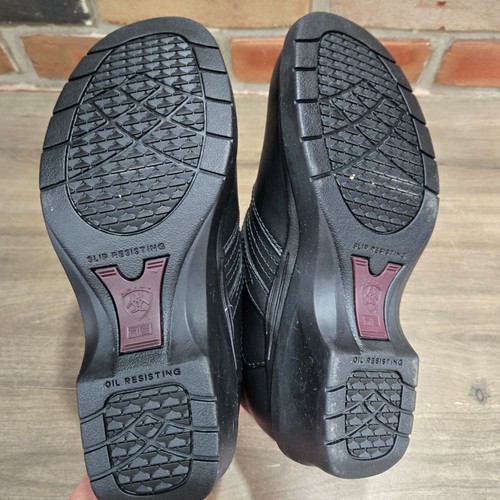 Ariat Women 7.5B Steel Toe Clog slip on Work Shoe 10002368 Black business Casual - Picture 9 of 10