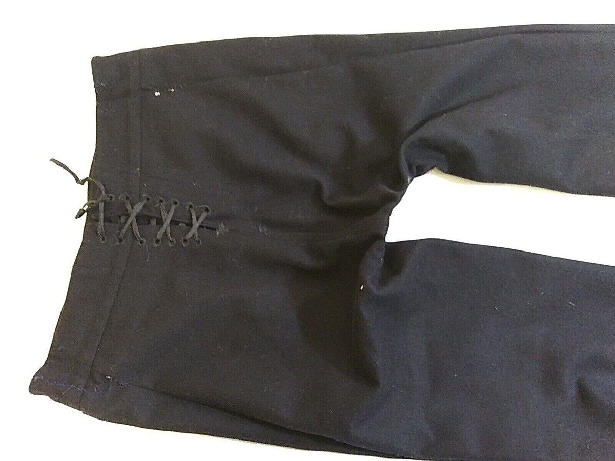 Vintage SAILOR PANTS Button Front Navy Blue Wool Bell Vintage SAILOR PANTS Button Front Navy Blue Wool Bell