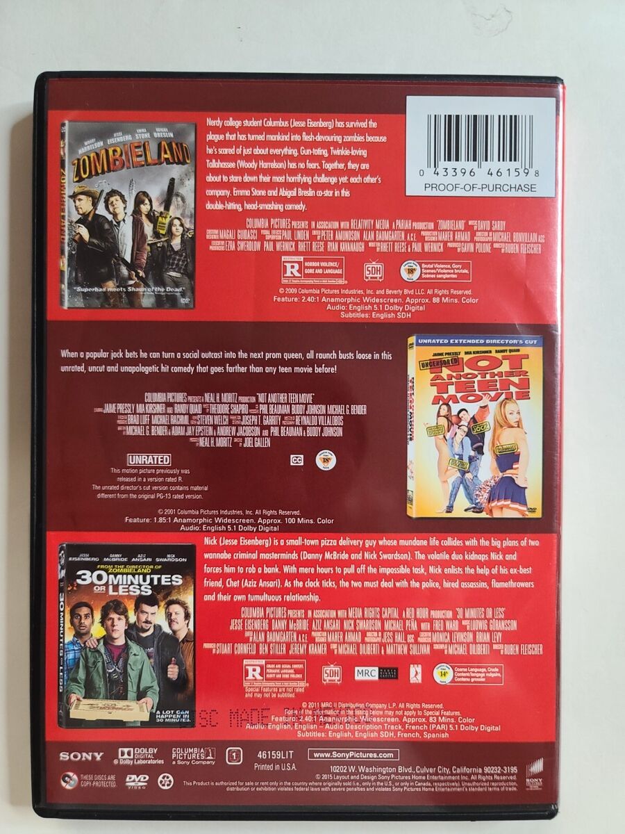 3 - Movie Collection , New DVD ( Plastic Removed From Case 3 - Movie Collection , New DVD ( Plastic Removed From Case
