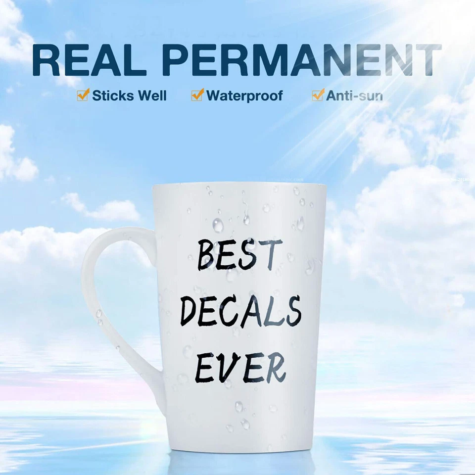 Permanent Adhesive Vinyl Roll Sheet 150 cm suit Cricut DIY 30cm x 150cm AU FREE - image 4 of 4