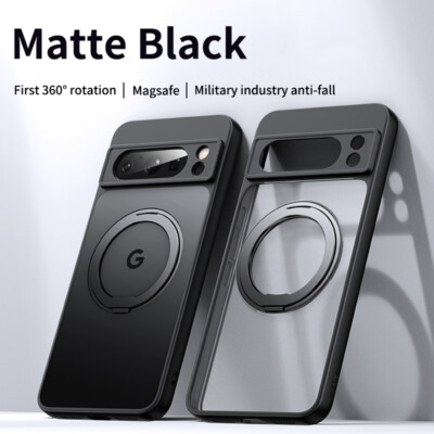For Google Pixel 10 Pro XL/9A/8 Shockproof Rubber Case Magnetic Ring Stand Cover