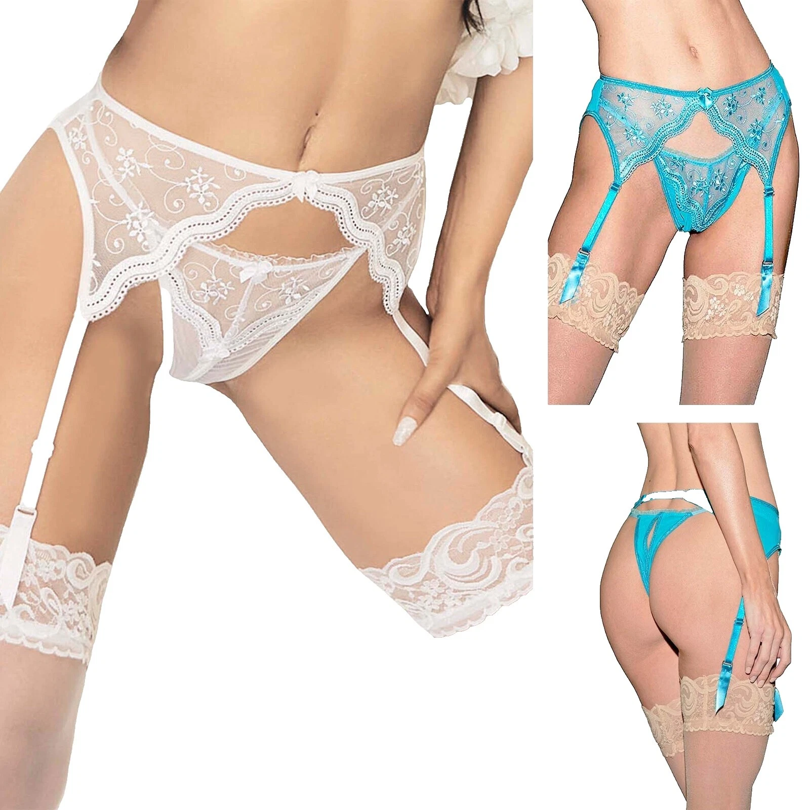 Portaligas Shirley of Hollywood Blanco para Mujeres