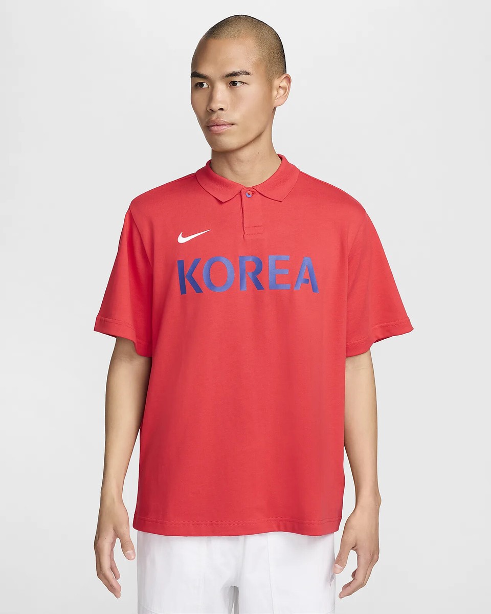 Nike Korea National Football Team Cotton Collared T-Shirt (7411
