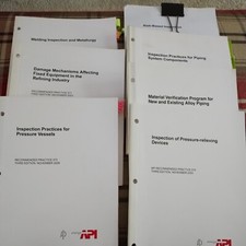 API Piping Inspection  codes -7 copies API 57...