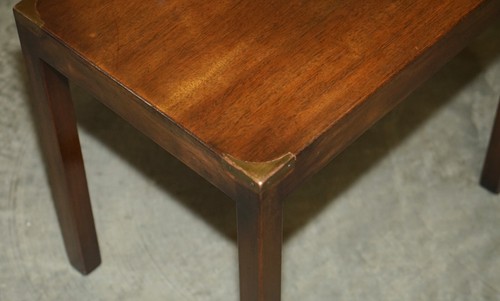 LOVELY HARRODS KENNEDY COFFEE & SIDE TABLE NEST OF TABLES MILITARY CAMPAIGN - Picture 10 of 22
