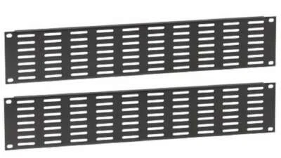 ADAM HALL 2x 2HE 19" U Lüftungsblende Rack Blende Panel Lüftungsfrontplatte Lüftungsgitter