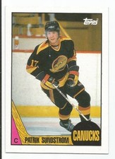 PATRIK SUNDSTROM 1987-88 TOPPS CARD NM-MT+/NM-MT CONDITION