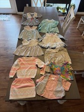 9 Vintage Lot Of Toddler Dresses/ Shirts Sizes 2T-5T Read for Brands