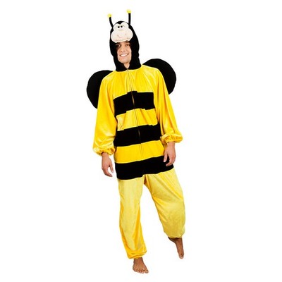 Bienen Kostüm Erwachsene Ganzkörper Overall Karneval Fasching Verkleidung