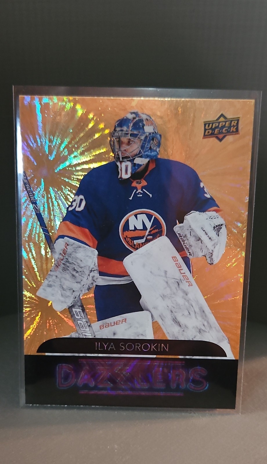2020-21 Upper Deck Extended Series - Dazzlers Ilya Sorokin #DZ-127 Orange (RC)