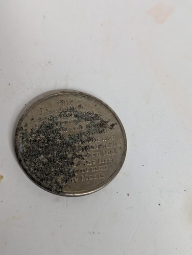 NASA Coin Medallion vtg APOLLO 11 / 1969 Manned Flight Awareness Needs TLC - Picture 2 of 3