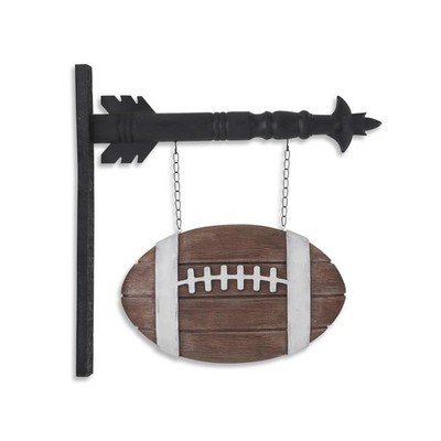 K&K Interiors 13'' Football Arrow Replacement, Polyresin & Metal Home Decor 