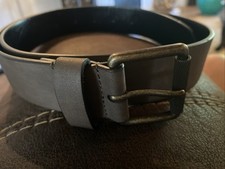 Frye  Co. Cowboy Western Faux Leather Belt Brown Size Small 30-32  