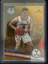 2023-24 Bowman University Chrome #27 Isaac McKneely Gold Shimmer Refractor #/50