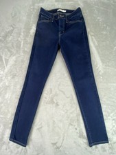Levi s 721 Womens High Rise Skinny Dark Wash Jeans Size 26