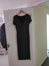 Womans Black/white Spotted Short Sleeve Size 16 From Prettylittlething Ex..con