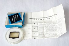 Topcon Focus Screen No. 5 with Box for RE Super Topcon Camera Good Working Order