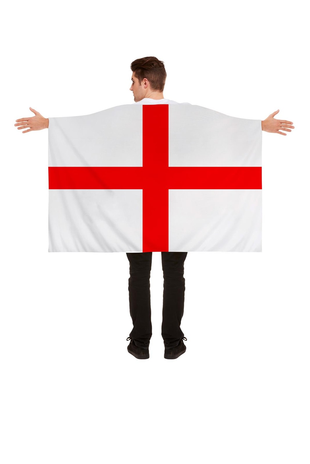 Adults England Flag Cape St Georges Day Cross English Supporters Fancy Dress