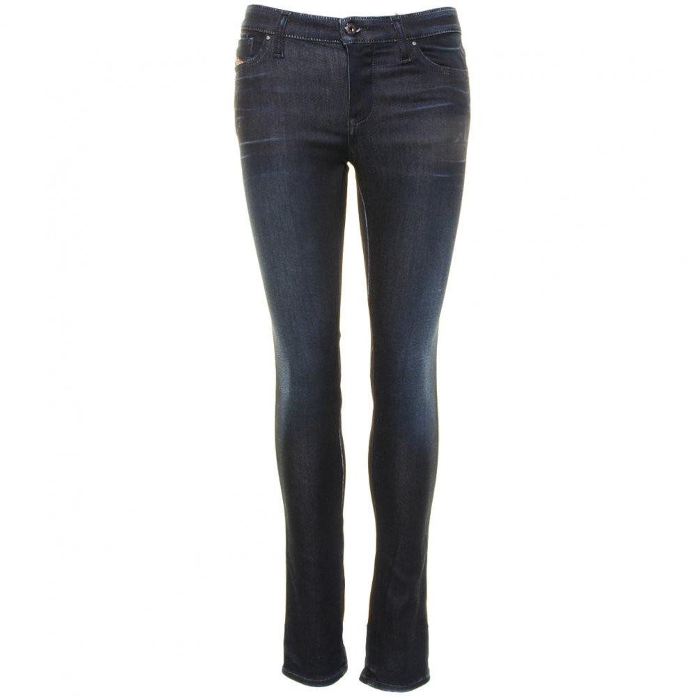 Diesel Womens Jeans Skinny Skinzee Sateen  0834S Wash W26 L30 Dark Blue RRP £140