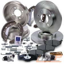 BREMSE BREMSEN SATZ SET KIT VORNE + 2x BREMSTROMMEL HINTEN FÜR SEAT AROSA 6H 1.0
