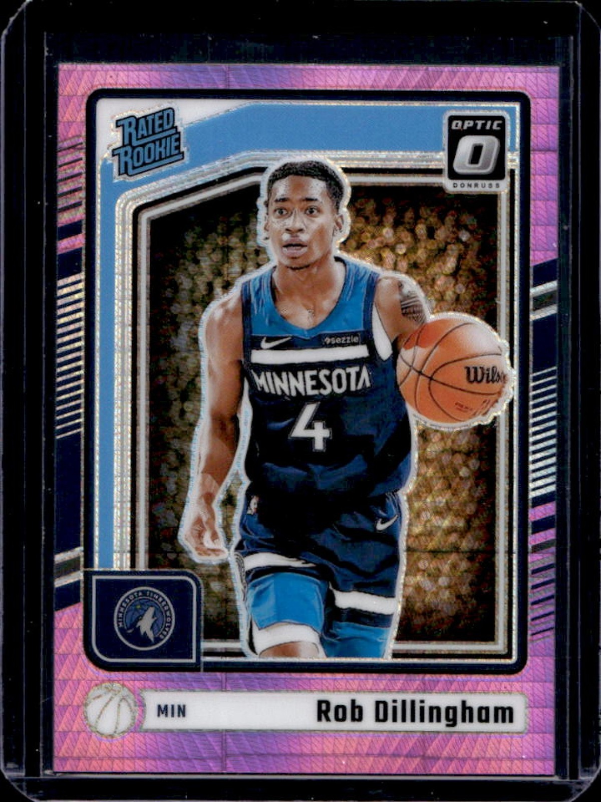 2024-25 Donruss Optic Rob Dillingham Rated Rookie Hyper Pink RC #259