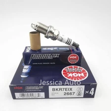 Set of 4 Genuine NGK 2667 Iridium IX Spark Plugs BKR7EIX